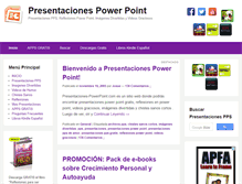 Tablet Screenshot of presentaciones-powerpoint.com